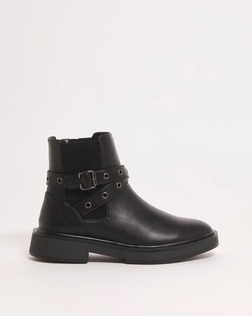 Tess Crossover Strap Ankle Boots Wide E Fit