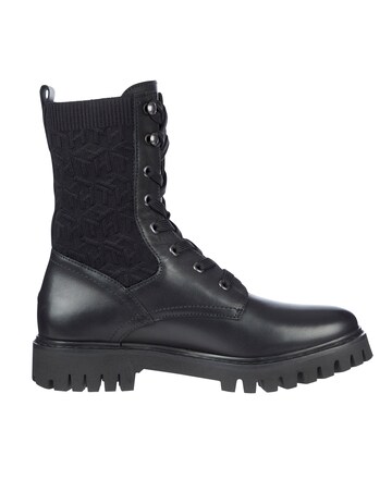 Tommy Hilfiger Knitted Flat Boots Standard D Fit