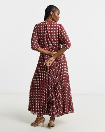 Joanna Hope Printed Maxi Dress With Pleated Panel