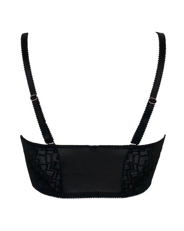 Pour Moi Mixology Longline Front Fastening Wired Bra Black