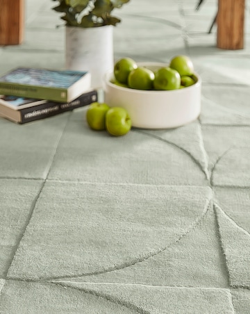 Penny Carved Circles Woollen Rug