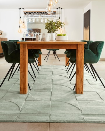 Penny Carved Circles Woollen Rug