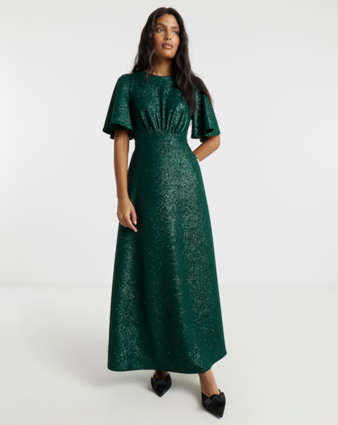 Flounce London Sequin Maxi Dress | Simply Be Flounce London Sequin Maxi Dress | Simply Be