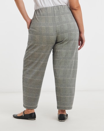 Grey Check Jacquard Trouser