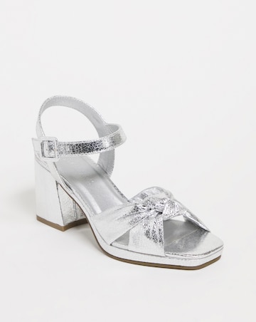 Missy Knotted Vamp Platform Sandal - Extra Wide Fit (EEE)
