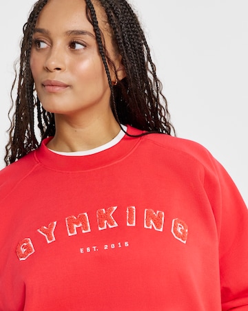 Gym King Shadow Oversized Crew Sweatshirt