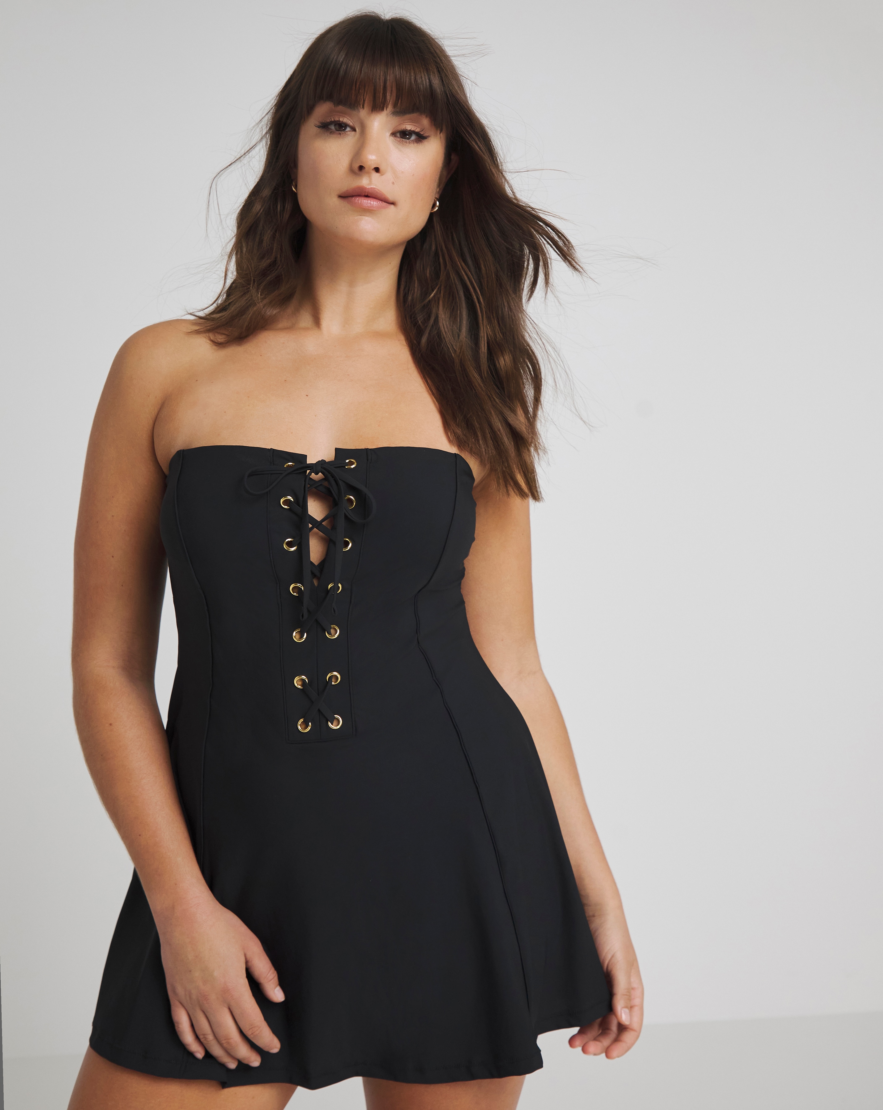 Contour Bandeau Tummy Control Swimdress Simply Be