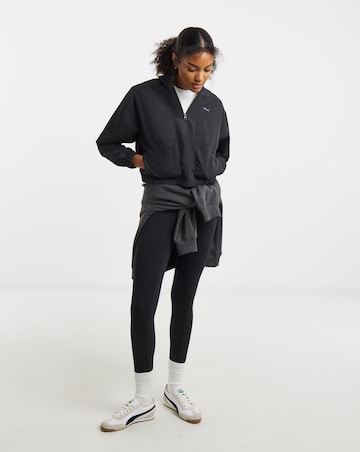 PUMA Her Relaxed Woven 1/2 Zip Crew