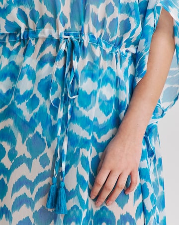 Ikat Print Beach Kaftan