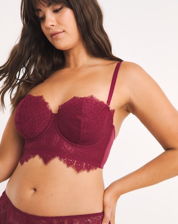 Adore Lace Padded Multiway Bra - Wine