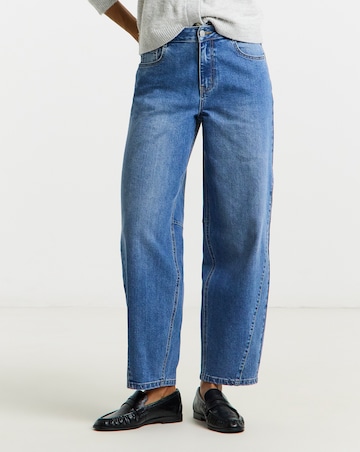 Simply Be Mid Wash Tapered Jeans