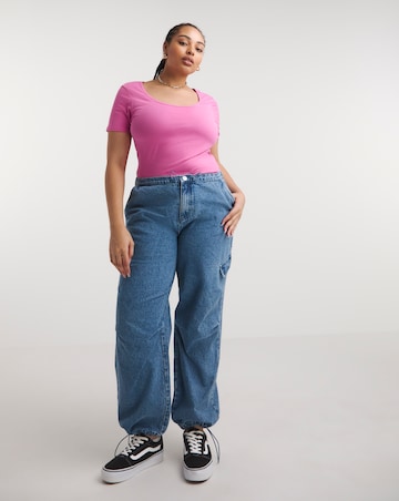 Pink Short Sleeve Body