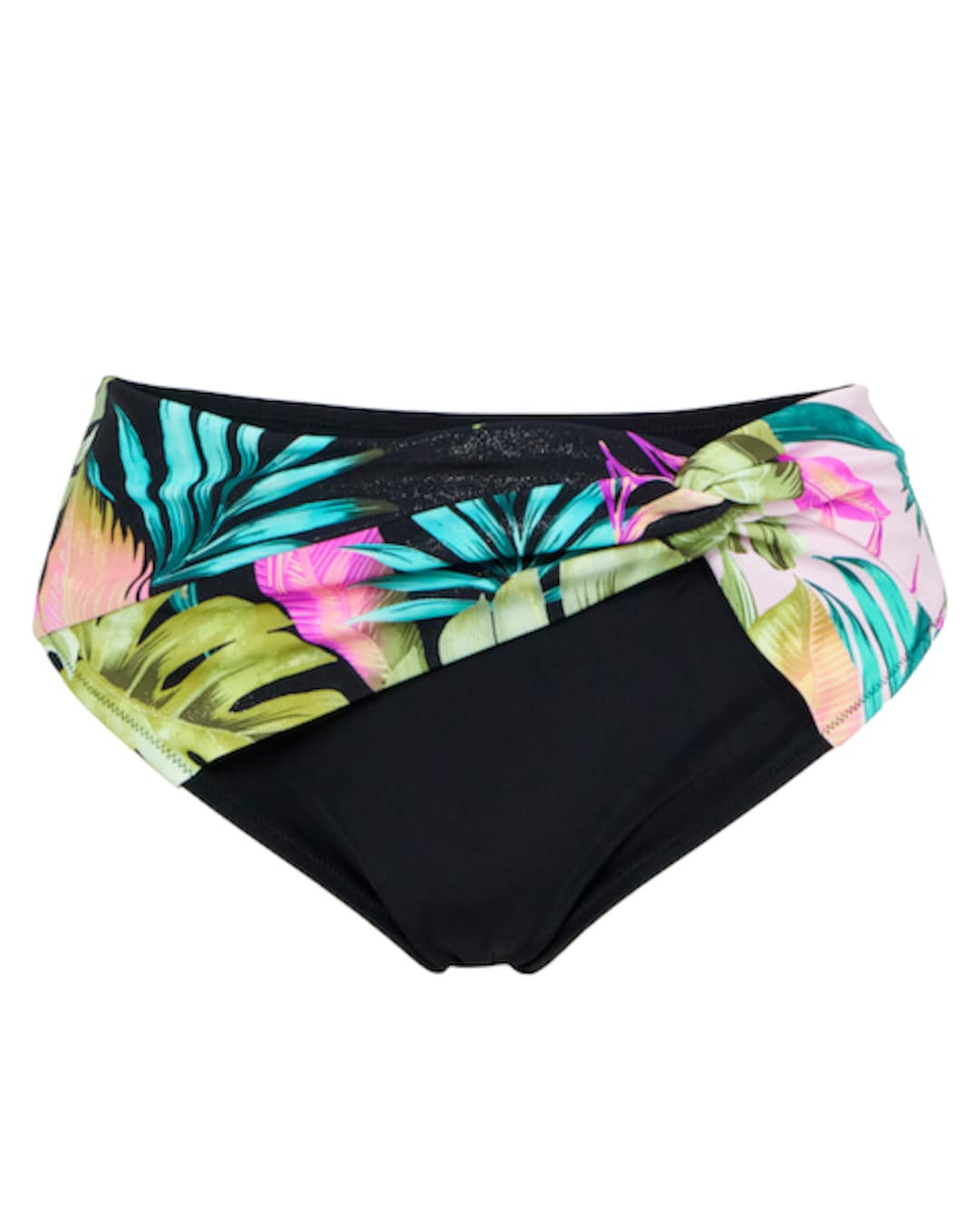 SHEKINI Dames retro ruches high waisted bikini bottom buikcontrole