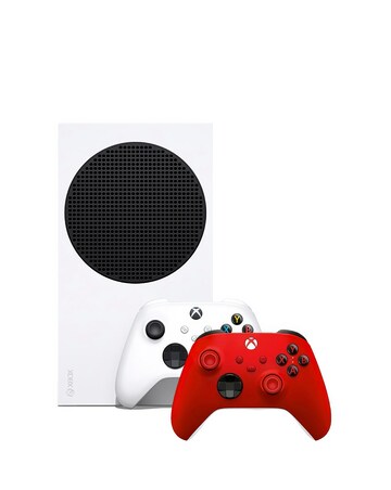 Xbox Series S & Pulse Red Wireless Controller Bundle