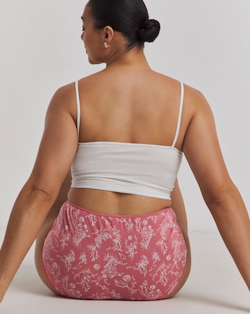 Pretty Secrets 7 Pack Cotton Full Fit Brief Knickers Shell Print