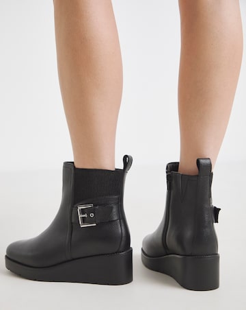 Natalie Wedge Chelsea Boots - Wide Fit (E)