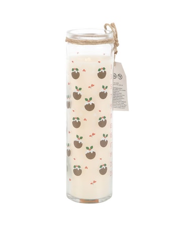 Christmas Pudding Scented Advent Tube Candle