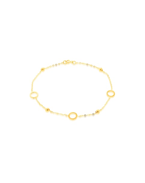 9ct Yellow Gold Circle Bead Bracelet