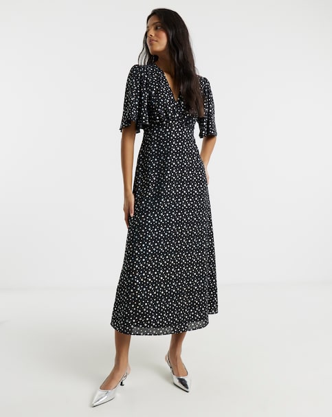 Twisted Wunder Grace Foil Midi Dress