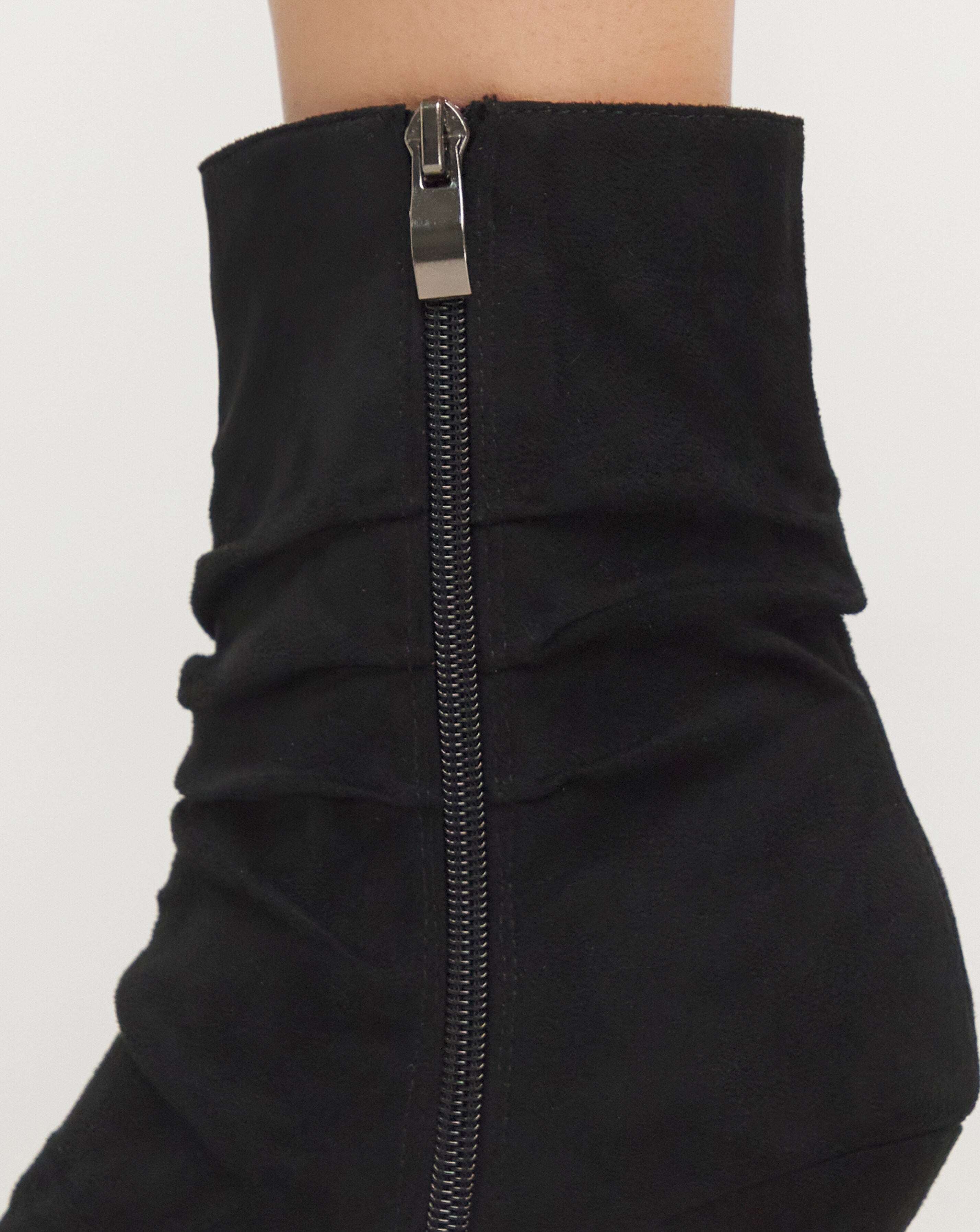 Ruched kitten heel boots hotsell