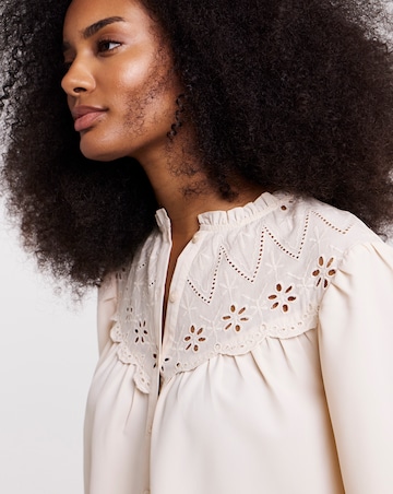 Simply Be Broderie Yoke Blouse