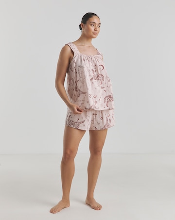 Celestial Soft Cotton Muslin Pyjama Shortie Set
