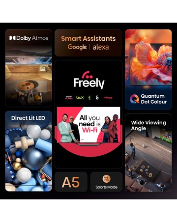 Hisense 32A5QTUK 32in Full HD QLED Smart TV with Freely