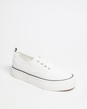 Gracie Stitch Detail Chunky Plimsole - Extra Wide Fit (EEE)
