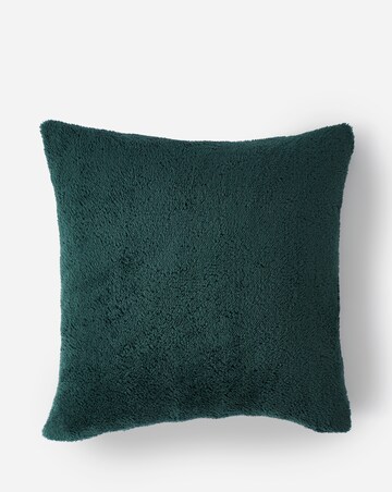 Cuddle Fleece Cushion - Forest Green