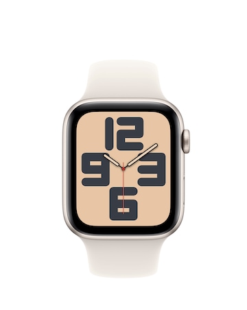 Apple Watch SE GPS 44mm Starlight Aluminium Case with Starlight Sport Band - M/L