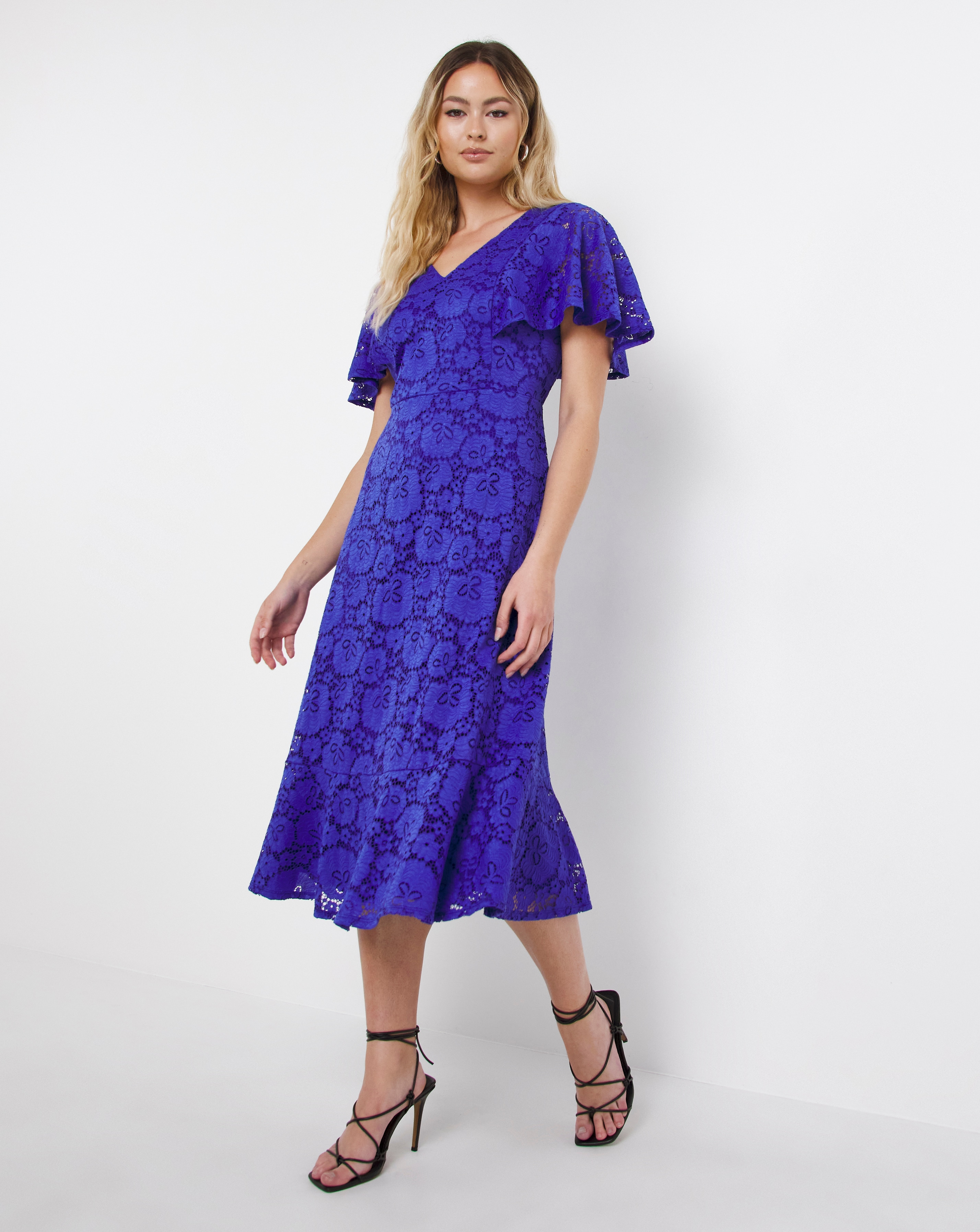 Joanna hope frill midi lace dress sales