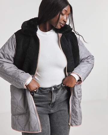 Grey Reversible 2 in 1 Hybrid Coat