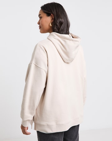 Simply Be Ecru Santa Monica Graphic Hoodie