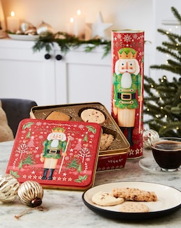 Farmhouse Biscuits Nutcracker Tube &amp; Tin Bundle