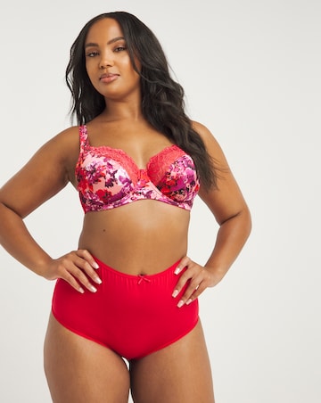 Pretty Secret 2 Pack Laura Pink Floral/Hot Pink Full Cup Bras B-H