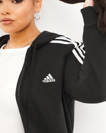 adidas Essentials French Terry 3 Stripes Full Zip Hoodie