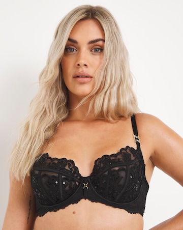 Ann Summers Icon DD+ Non Pad Plunge Wired Bra