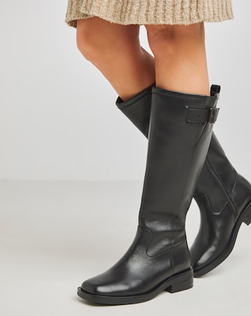 Winona Smart Leather Riding Boots - Wide Fit (E) & Curvy Calf