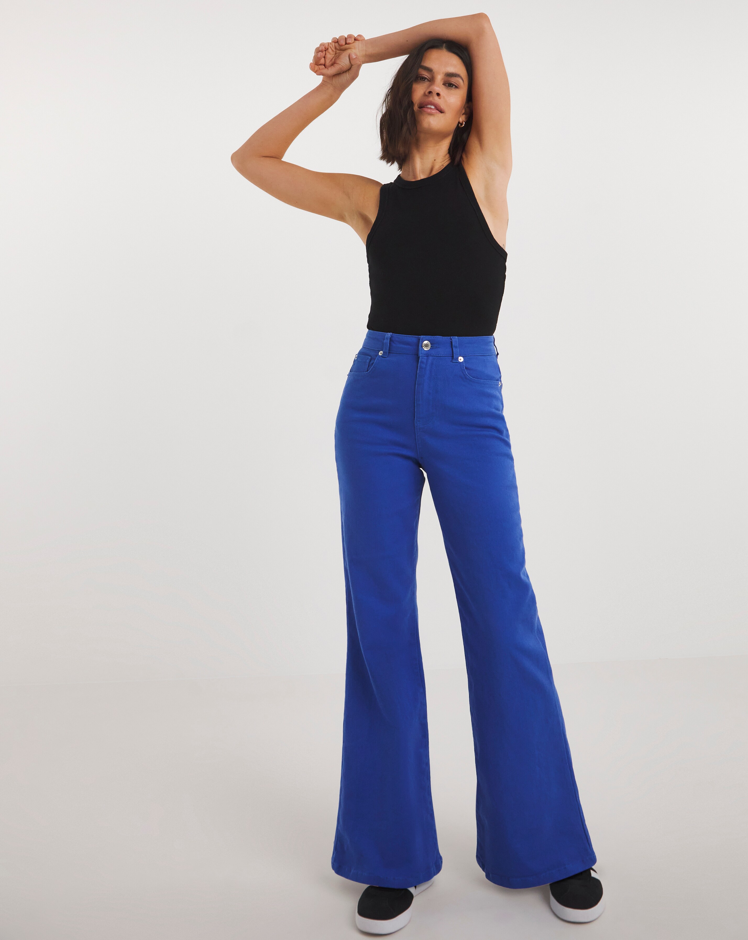 Cobalt Extreme Flare Jeans Simply Be
