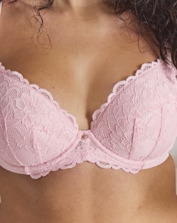 Ann Summers Sexy Lace Planet Plunge Bra Pale Pink