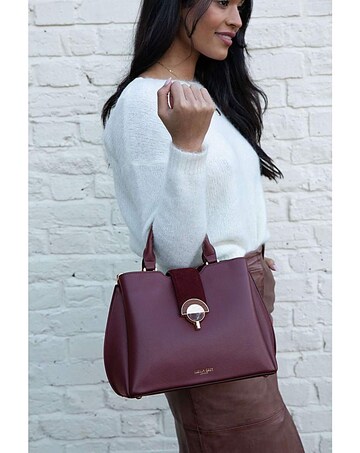Luella Grey Octavia Plum Work Tote