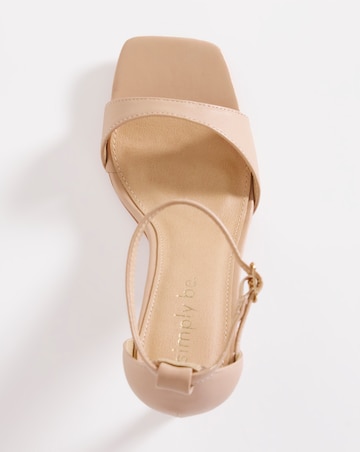 Savona Barely There Heeled Sandals Ex Wide Fit