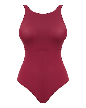 Figleaves Icon Non Wired High Neck Strapping Swimsuit