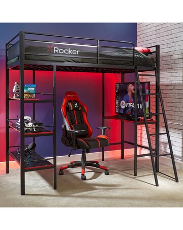 X Rocker Fortress - Gaming Bunk Bed