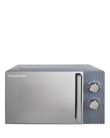 Russell Hobbs RHMM715G 17Litre Textured Honeycomb Manual Microwave- Grey