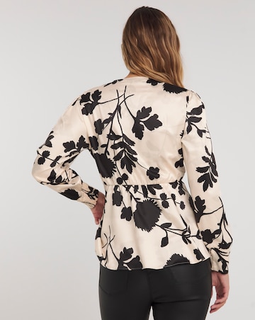 Joanna Hope Printed Satin Blouse