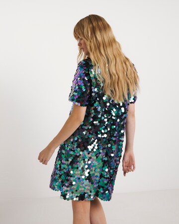 Lovedrobe Sequin Disc Mini Dress
