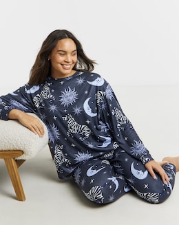 Simply Be Celestial Zebra Supersoft Pyjama Twosie