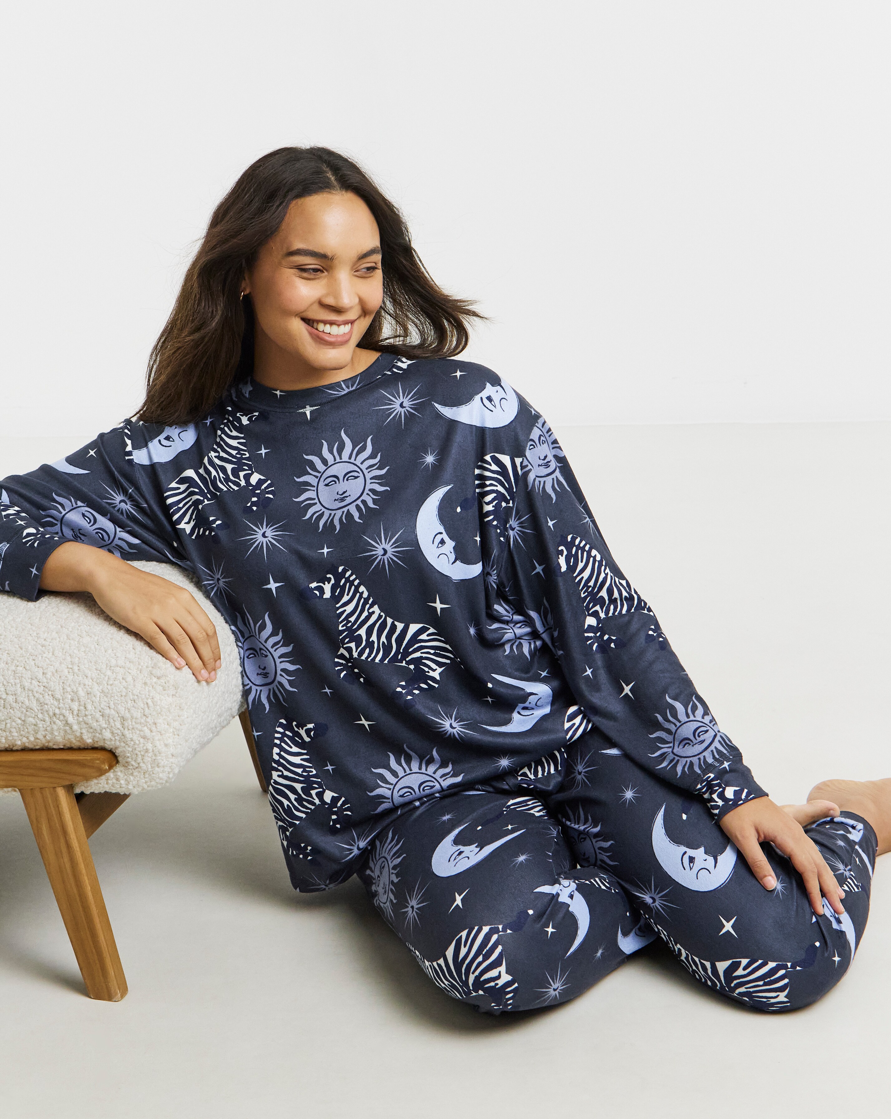 Simply Be Celestial Zebra Supersoft Pyjama Twosie