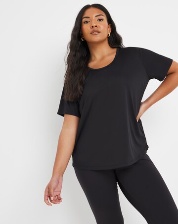 Sustainable Black Active T-shirt